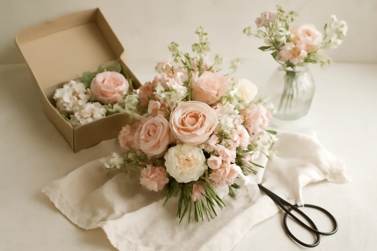 Editorial floral still life for are flower subscriptions a good gift?