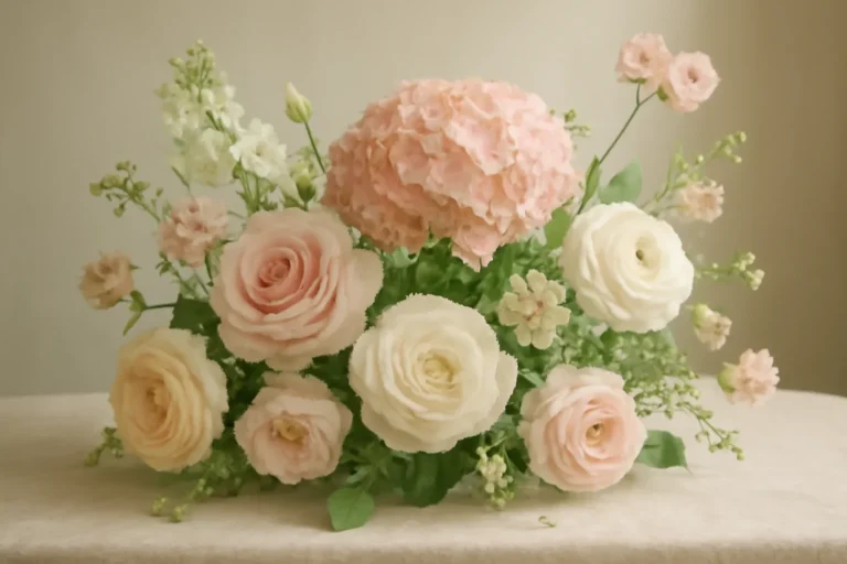 Editorial floral still life for funeral flower meanings explained simply
