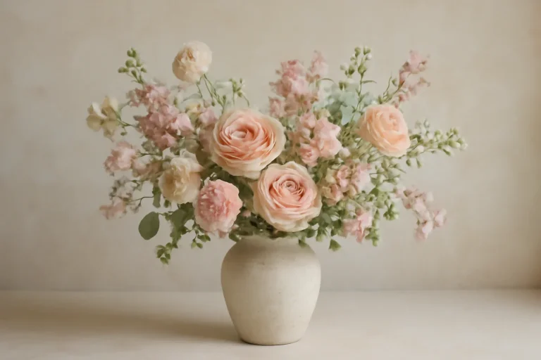 Editorial floral still life for housewarming flowers that actually feel thoughtful