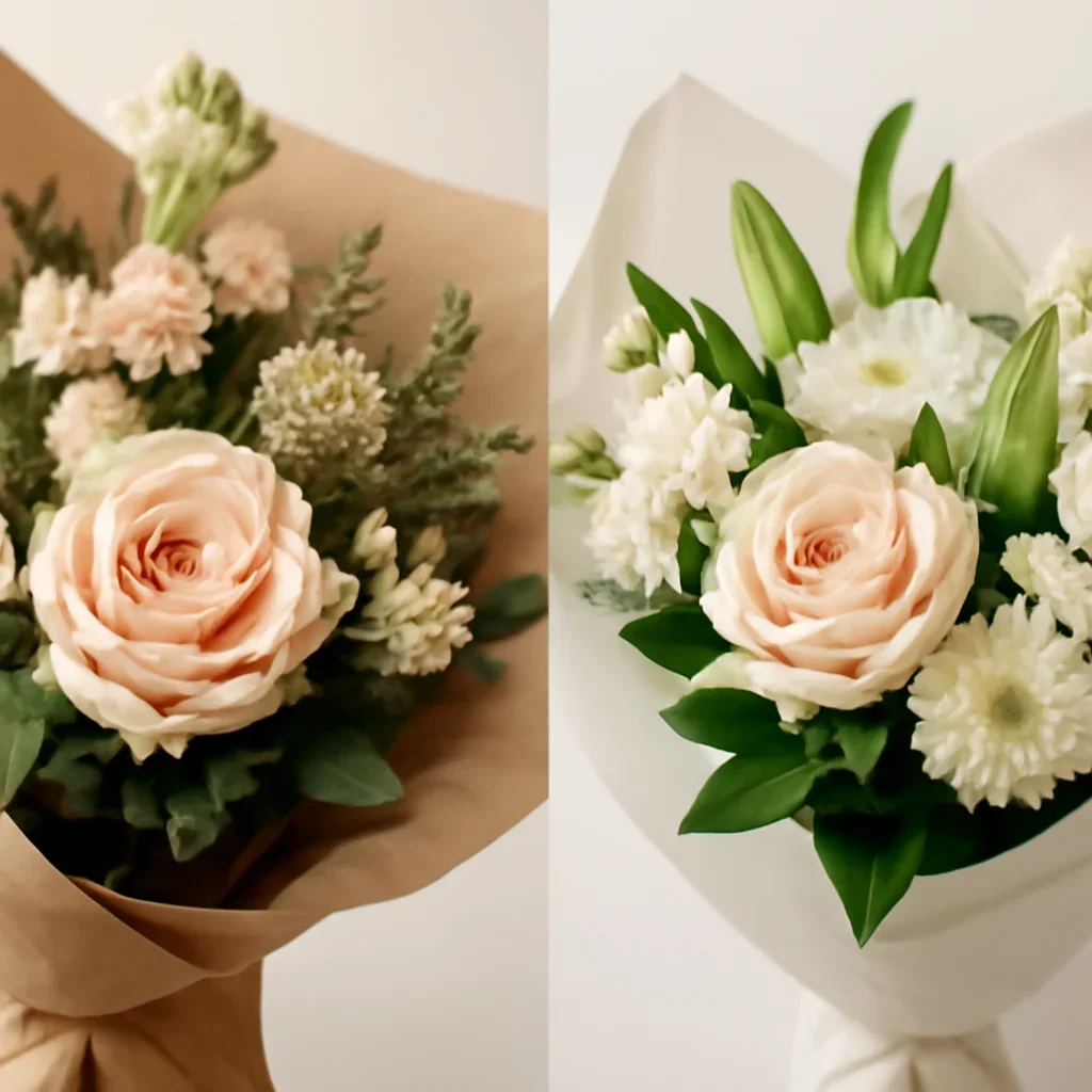 Close-up floral detail supporting local florist vs national flower service: which is better?