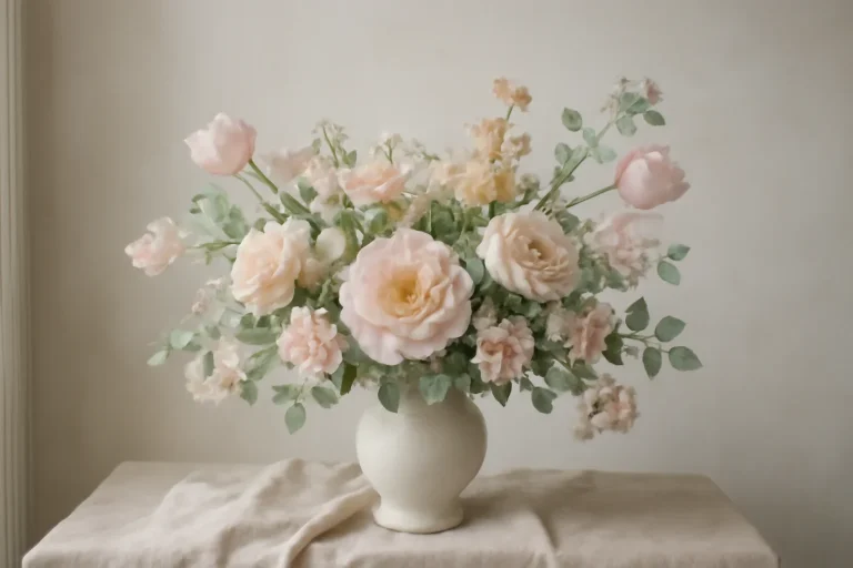 Editorial floral still life for when to order mother's day flowers locally