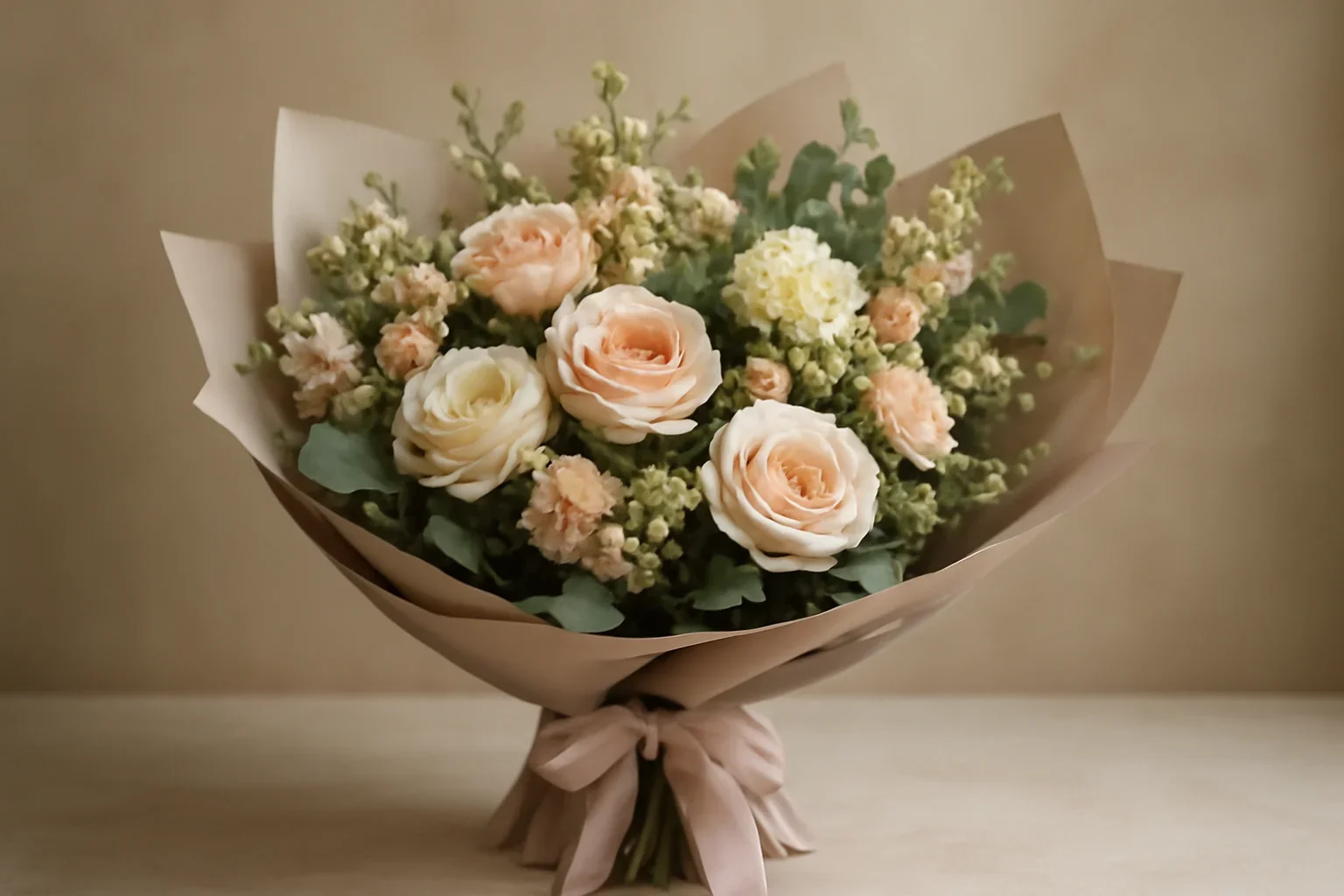 Fresh bouquet prepared for delivery in East Leeds