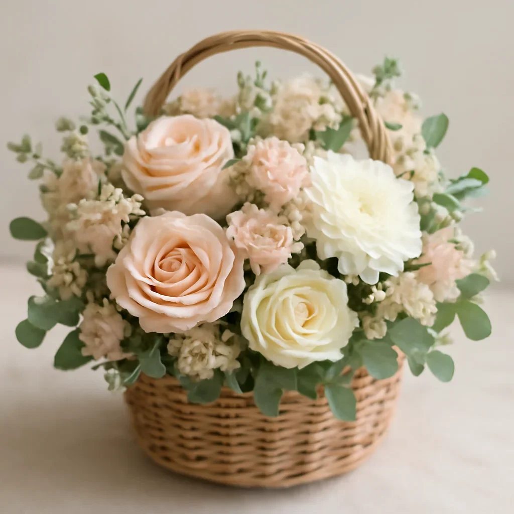 Detailed bouquet image for basket arrangements