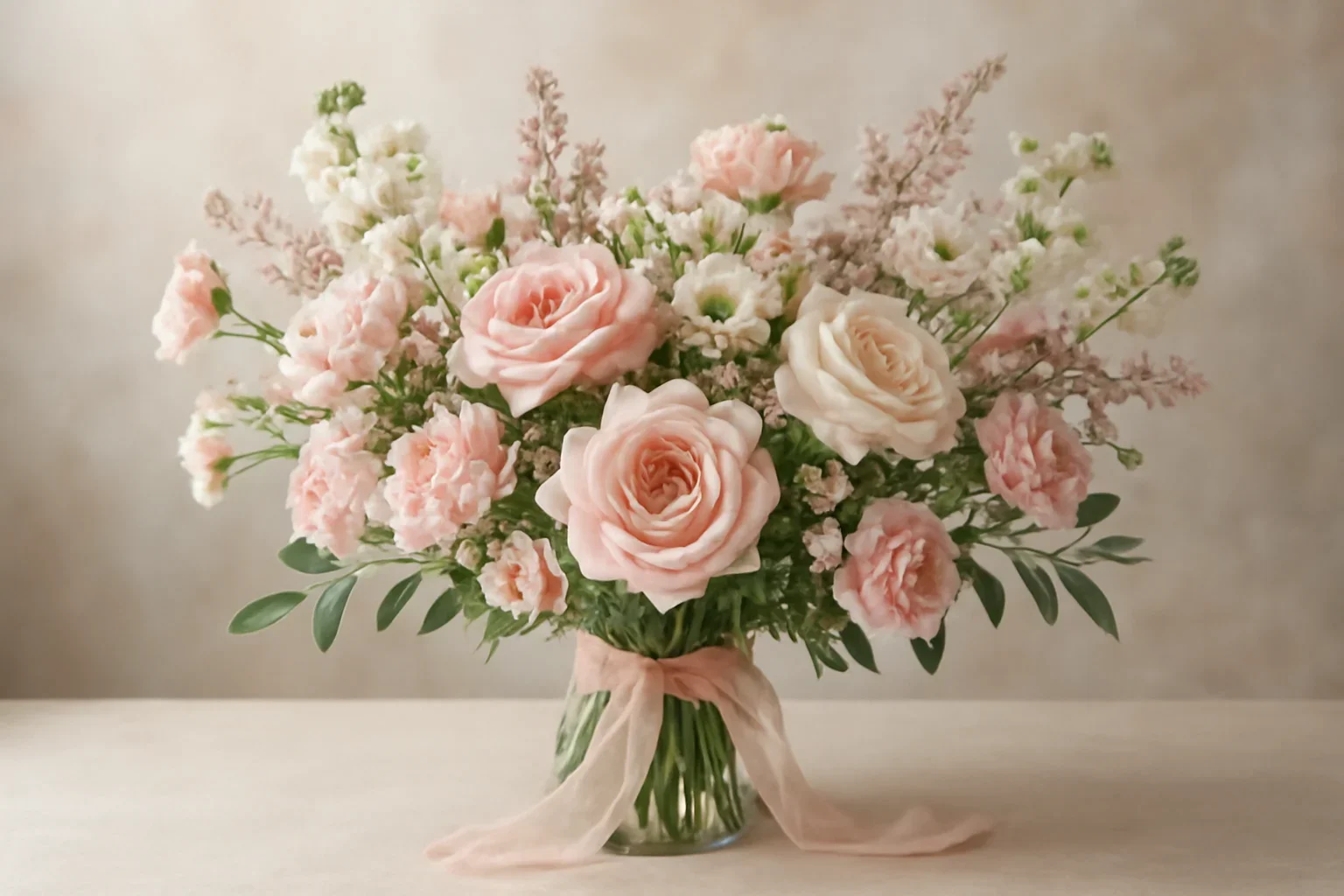 Fresh flowers styled for birthday flowers