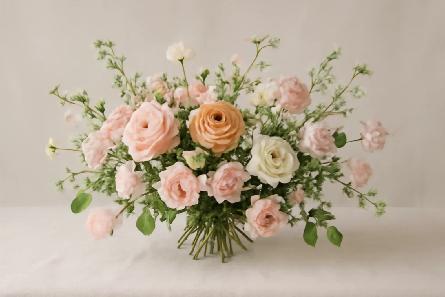 Fresh flowers styled for open order flowers