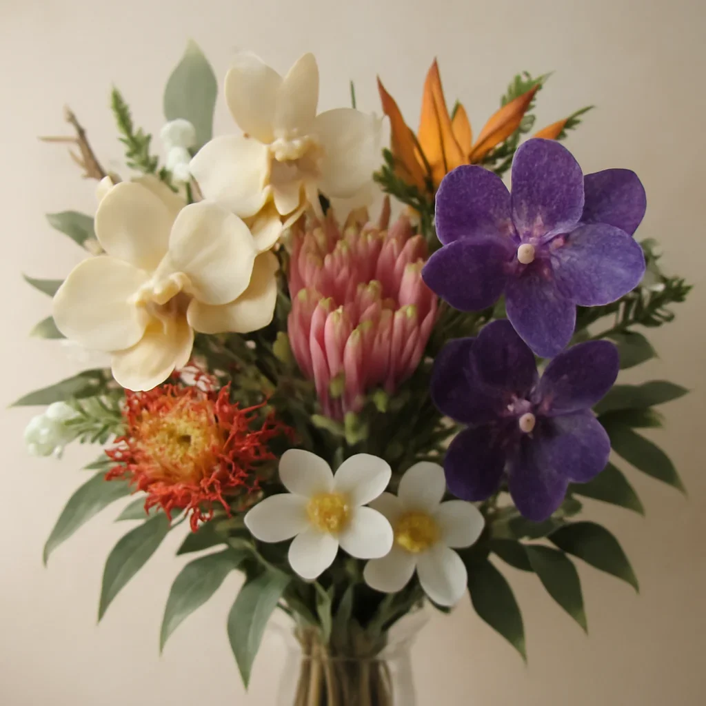 Detailed bouquet image for orchids & exotics