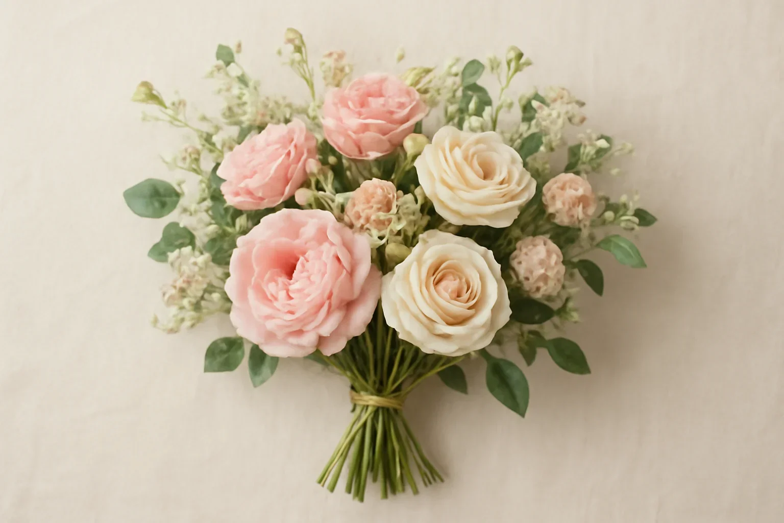 Fresh flowers styled for thank you flowers