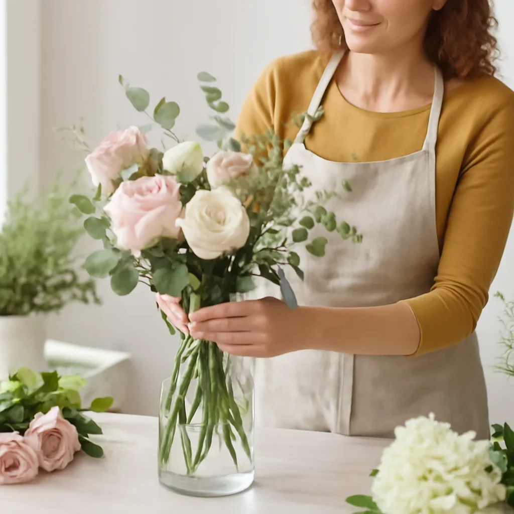 Florist detail image for same-day flower delivery